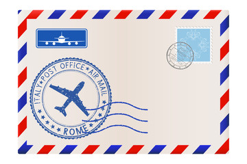 Envelope with ROME postmark