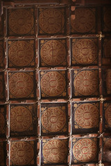 Buddhist religious symbols inscriptions in Tibet old runes