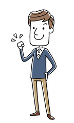 男性：やる気、元気