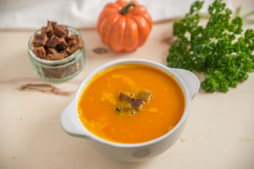 Kürbissuppe