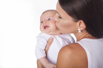 Mother care. Family. Mum and daughter.