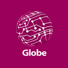 vector logo globe