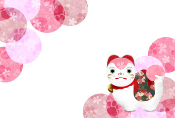 戌　年賀状　桜　背景