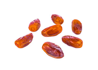 Dates isolated on white background