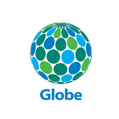 vector logo globe