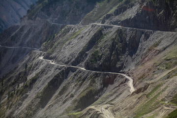 Zojila pass is  one of most dangerous road in the world, Srinagar - Leh, India