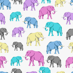 elephants. seamless pattern