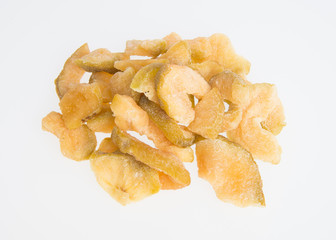 dried guava or dried fruits on a background.