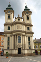 Fototapeta na wymiar The Minorite church in Eger Hungary Europe