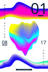 Universal bright modern posters