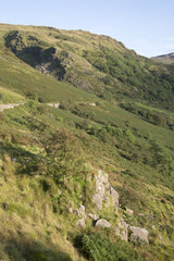 Mountain Peaks near Pen-y-Pass; Snowdonia; Wales; UK
