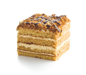 Cake with walnuts and honey.