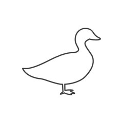 The silhouette of a goose or duck icon
