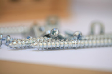 Building house on blueprints with worker - construction project