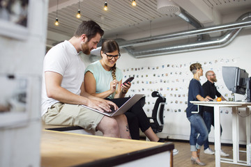 Group of people working at office