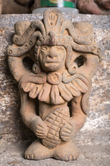religious statue closeup inside a Mayan praying room