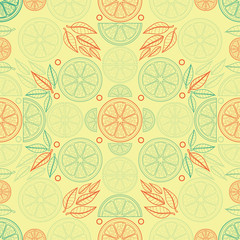 Citrus Inspired Geometric Pattern