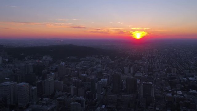 Aerial Canada Montreal July 2017 Sunset 4K Inspire 2