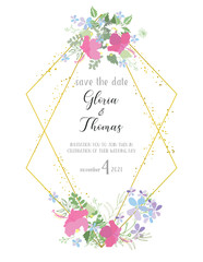 Greeting card for the wedding day