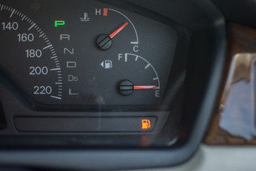 car refuel at Gas Station,out of fuel in the car