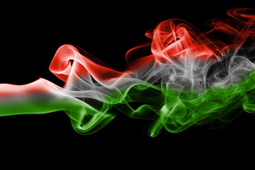 Fototapeta premium Hungary national smoke flag