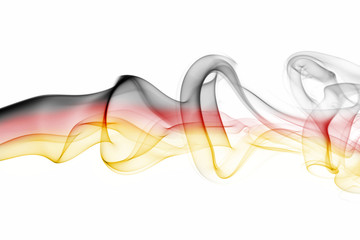 Naklejka premium Germany national smoke flag