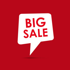Vector sign big sale with label