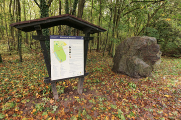 Poznan, Poland - Morasko Meteorite Nature Reserve in autumn.