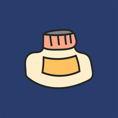 Vector of stationery doodle style