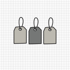 Vector of stationery doodle style