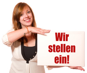 Wir stellen ein
