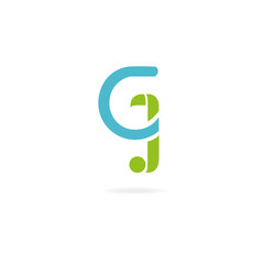Fototapeta premium Letter J and G logo icon design template elements. Vector color sign.