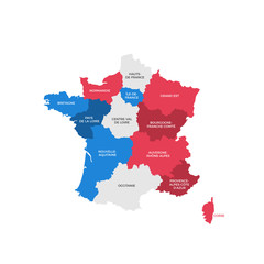 Fototapeta premium France Regions Map