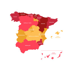 Spain Regions Map