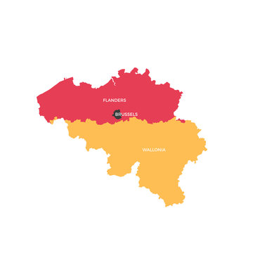 Belgium Regions Map