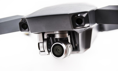 camera lenses as a detail of drone.