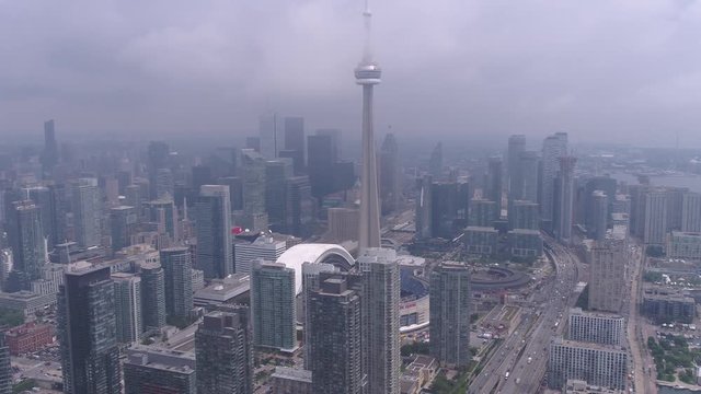 Aerial Canada Toronto July 2017 Overcast Day 4K Inspire 2