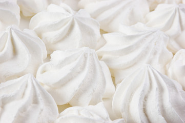 Obraz na płótnie Canvas white meringue cake