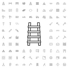Stairs icon. set of outline construction icons.