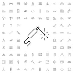 Fototapeta premium Welding icon. set of outline construction icons.