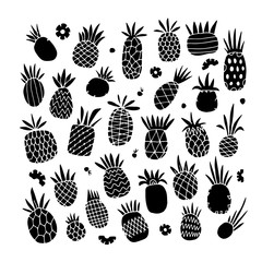 Pineapple set, sketch for your design