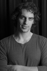 Fototapeta premium Portrait of young handsome male