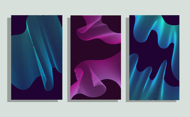 Cool minimalistic covers. Halftone gradients.