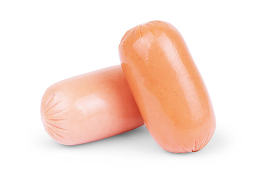 Sausage, breakfast on white