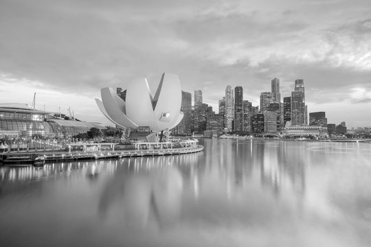 Fototapeta Singapore downtown skyline