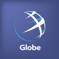 vector logo globe