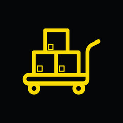 Delivery cart icon