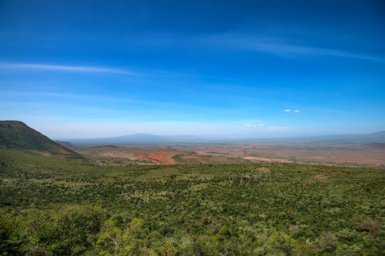 Scenic landscape of Great Rift Valley