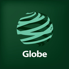 vector logo globe