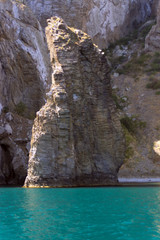 Coastal cliffs of the Crimea.